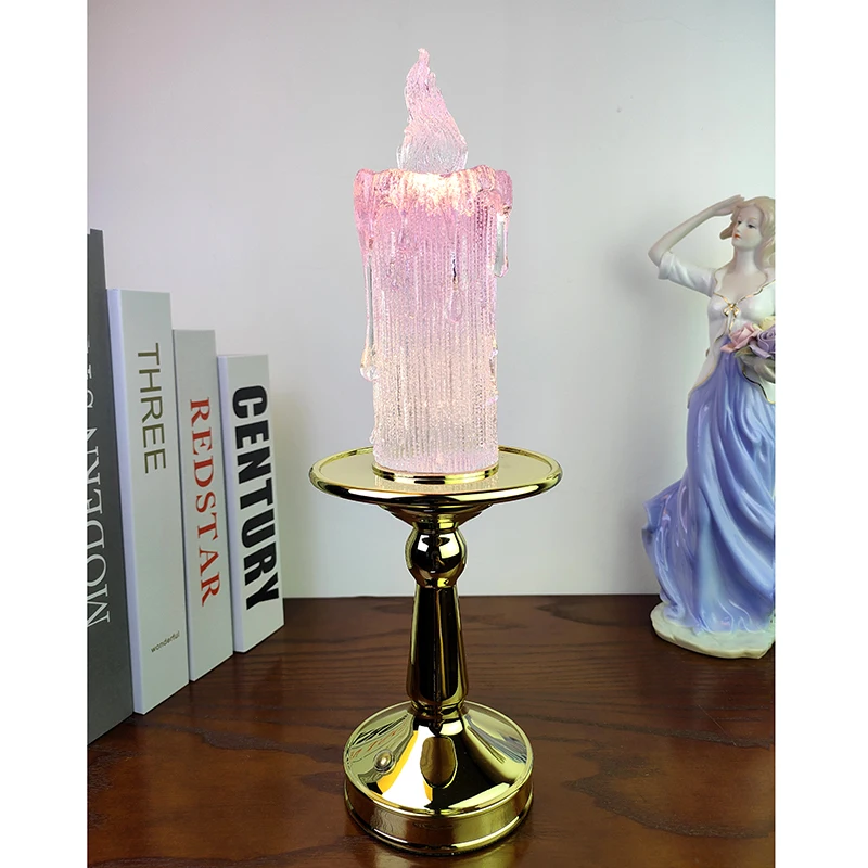 جو كتابة عادي من الزجاج القديم، شمعدان أوروبي، ضوء ليلي، مطعم بار، هدايا بضائع راقية #3