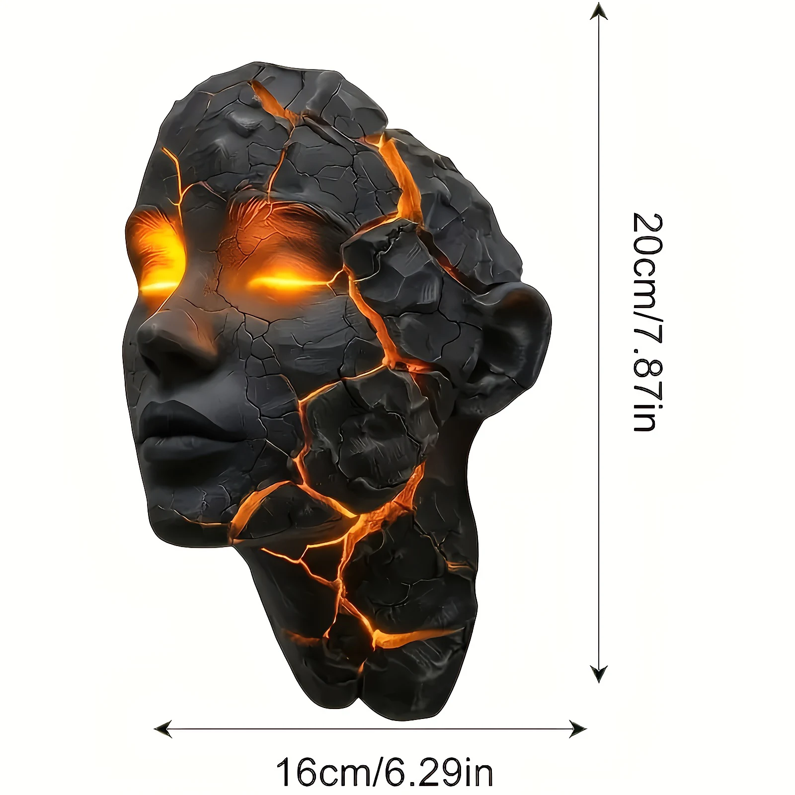 Cracked Soul Wall Light: Shattered Soul Wall Light Pendant, Craft Decoration