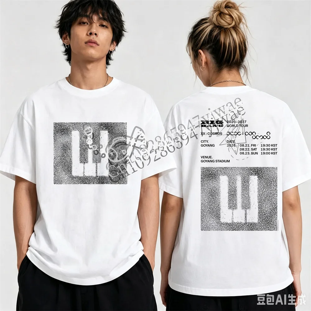 20th Anniversary World Tour Concert XX: COSMOS Fan Gift Casual Printed Short Sleeved Summer Men's And Women's T-shirts Top