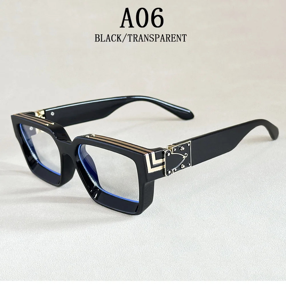 Quadratische Sonnenbrille für Herren, Retro-Millionär-Sonnenbrille für Damen, 2025, trendige Vintage-Urlaubsmode, Brille, Gafas De Sol Hombre Lunette – Detail 11