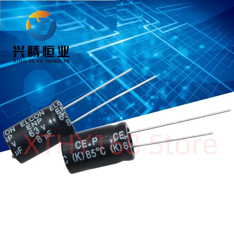 10PCS original genuine audio frequency division NP non-polar electrolytic capacitor 63v 8uf 10X16mm