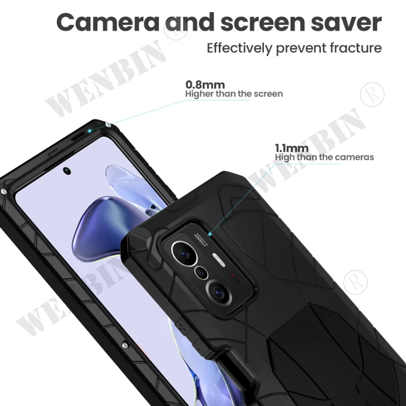 Aluminum Metal Case For Xiaomi 11T Pro 10T Pro Lite Poco X3 Pro NFC Redmi Note 10 Pro Cover Shockproof Shell Coque Funda