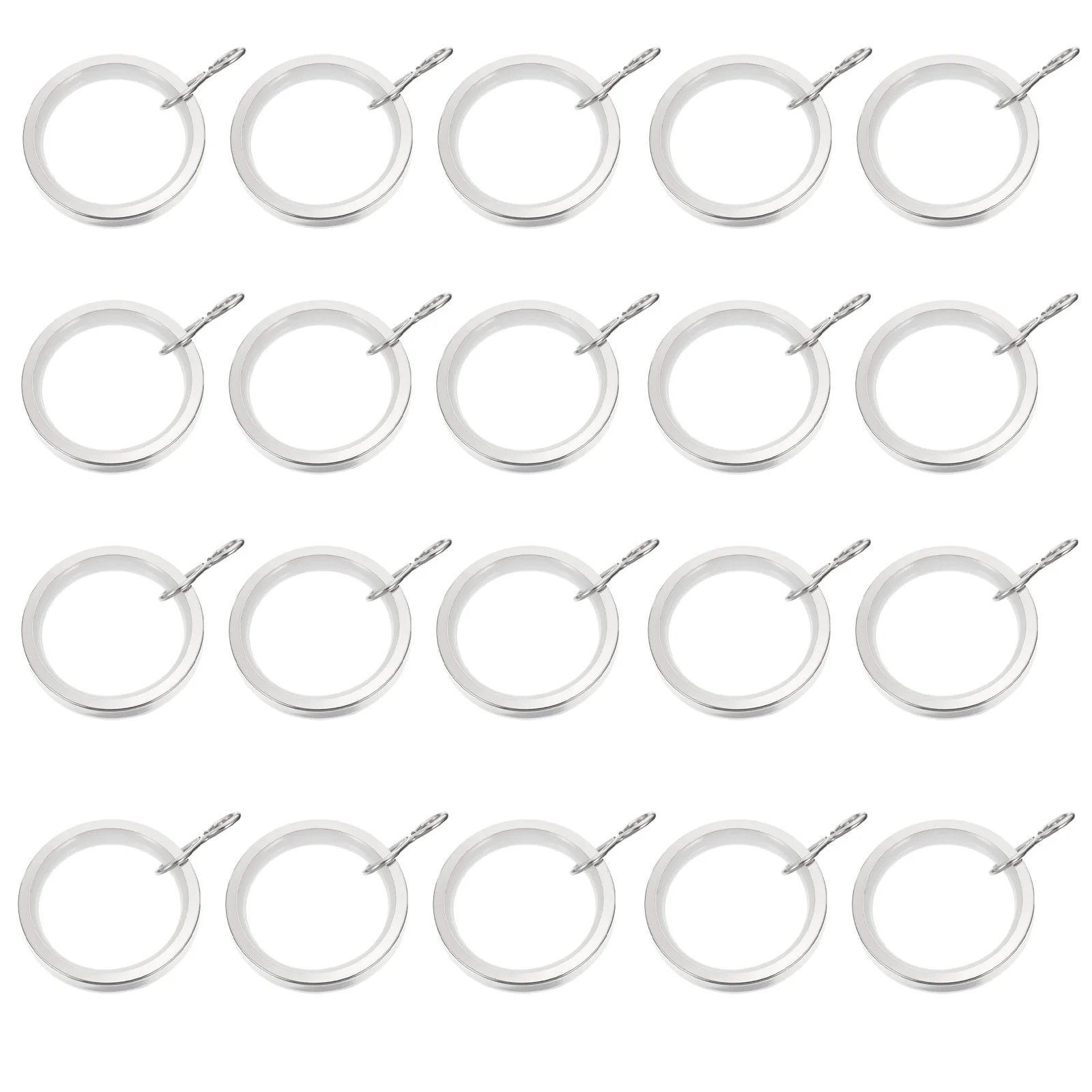 

20Pcs Stainless Curtain Rings Heavy Duty Curtain Rod Rings for Drapes Curtains Shower Hanging Accessories Stainless Round Ring