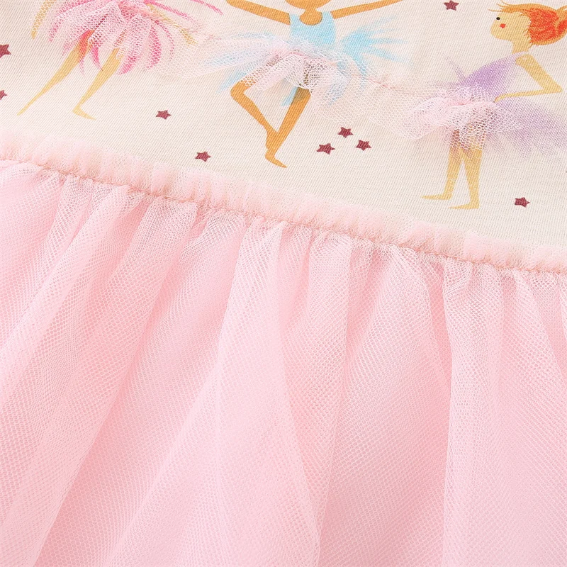 Jumping Meters Fairy Tale Summer Princess Girls Dresses Kids Vestidos Party Birthday Baby Clothing Embroidery Dress Wedding