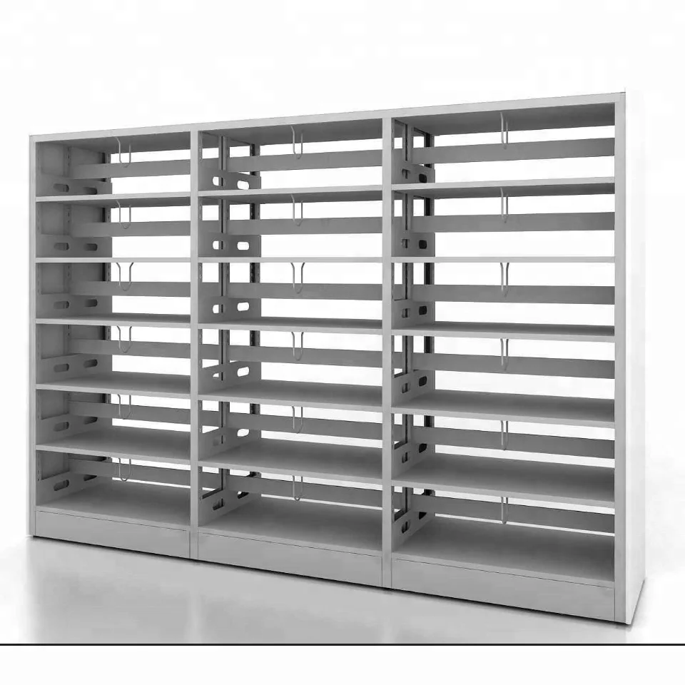 Modern Metal Library Shelves Furniture for School