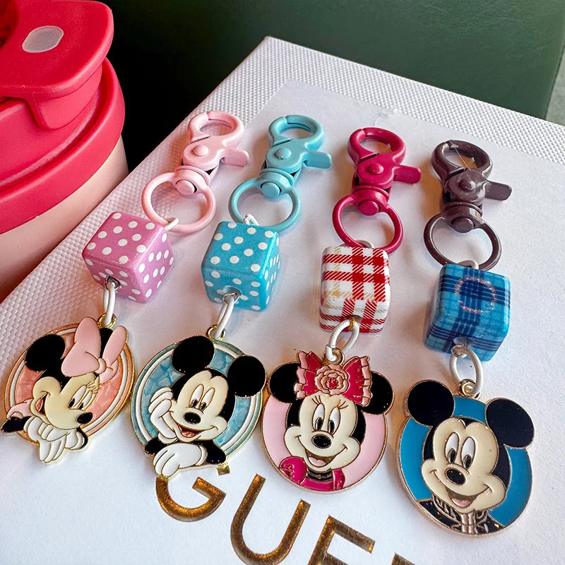 

Mickey Mouse Keychain Minnie Disney Cartoon Cute Character Metal Delicate Bag Pendant Accessory Girls Boys Birthday Small Gift
