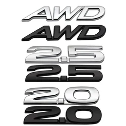 3D Metal AWD 2.0 2.5 Car Styling Rear Trunk Emblem Badge Decal Stickers For Mazda 3 2 5 Atenza Axela CX-5 MX-5 MX-30 CX-9 CX5