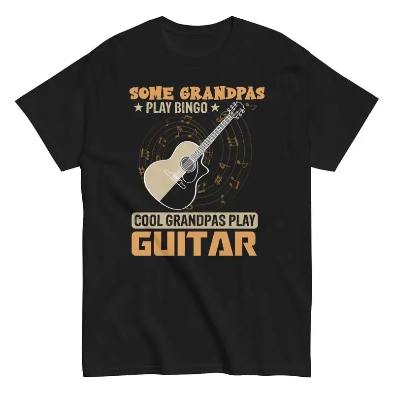 Cool Grandpa Guitar T Shirt Some Play Bingo Grandpas