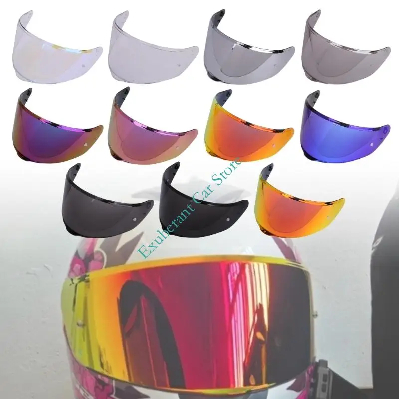 Motorcycle Curved Helmet Lens Front Panel with Side Mount Holes for Daily Use and Travel Gear Care for FF820 RAPID III