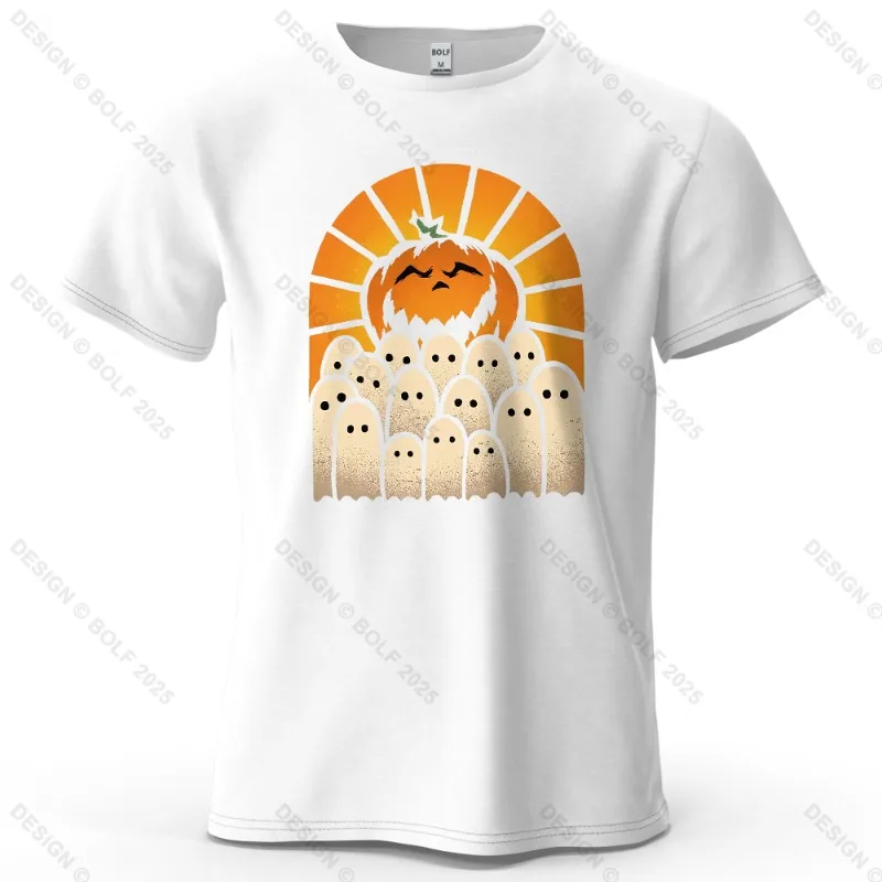 Fun Halloween Party Printed Men's and Women's Fashion Trend Short Sleeved Summer New Soft Skin Friendly Round Neck T-shirt