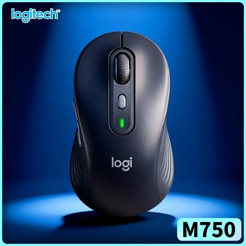 Logitech M750 Office Mouse - Precision Tracking Sensor, 3-Device Sync, Rubber Comfort Grips, Trip Pick Tool