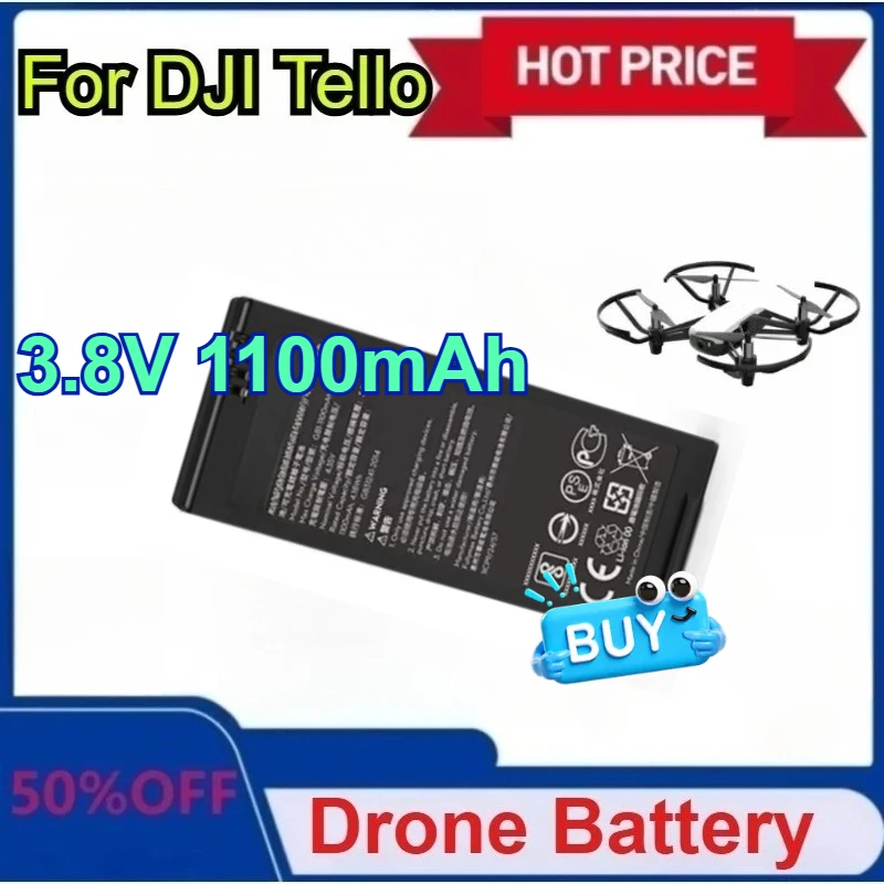 

New for Tello Battery 3.8V 1100mAh Voltage New Replacement Battery for Tello Intelligent Flight Battery Accessories