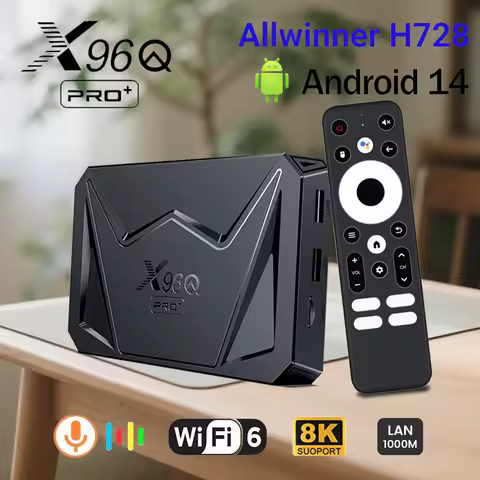 Android 14.0 X96Q PRO PLUS Media Player Allwinner H728 TV Box Octa-core 8K@24fps 4G 32G 64G 1000M Ethernet Wifi6 Set Top Box