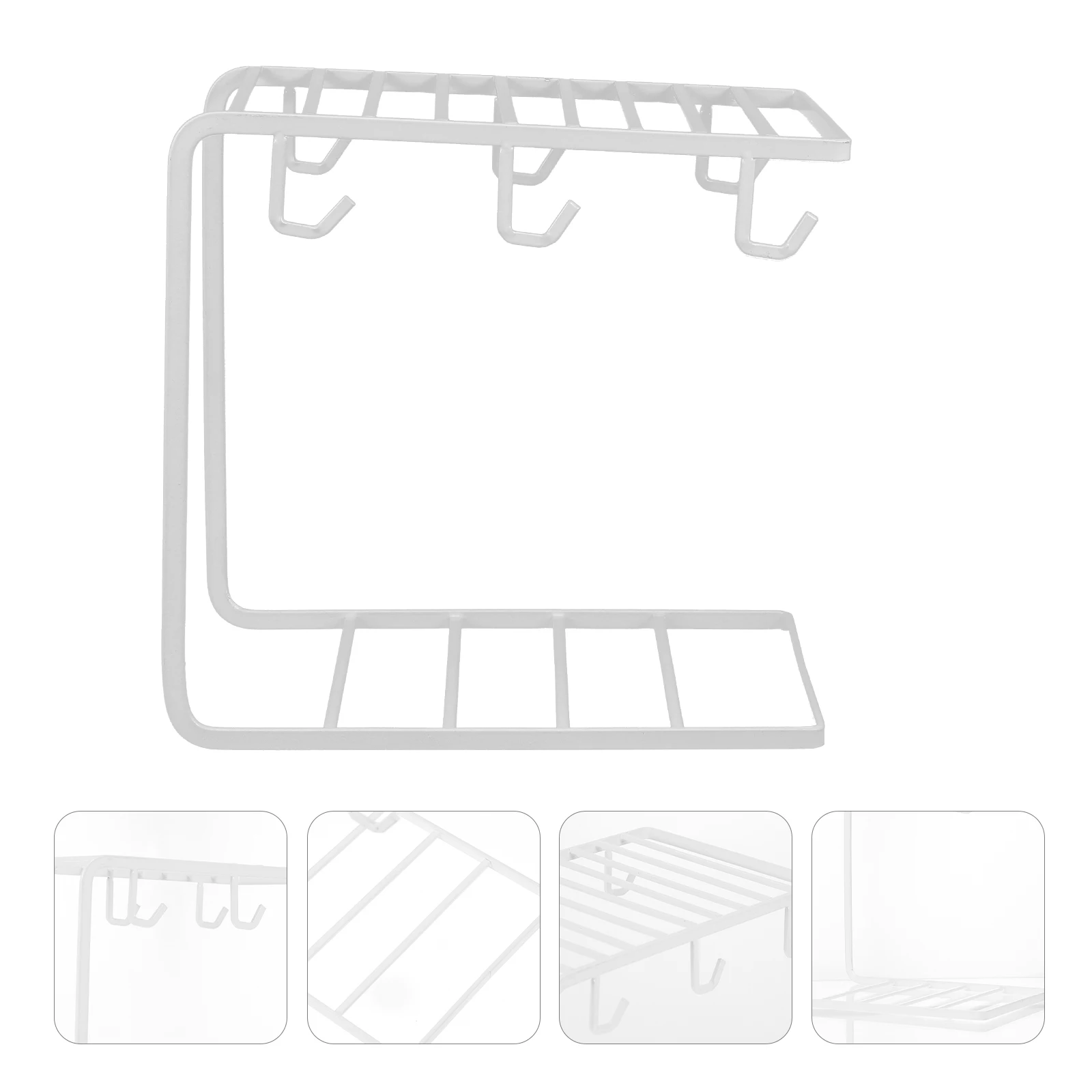 

1pc Household Draining Rack Cup Display Shelf Drain Storage Rack Cup Organizer For Kitchen Bar Home Decor