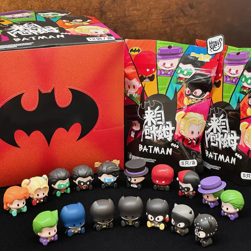 

Supaly DC Batman Arkham Series Mini Figure Blind bag Joker Harley Quinn Barbara Catwoman Robin Collectible Figurine Fans Gift