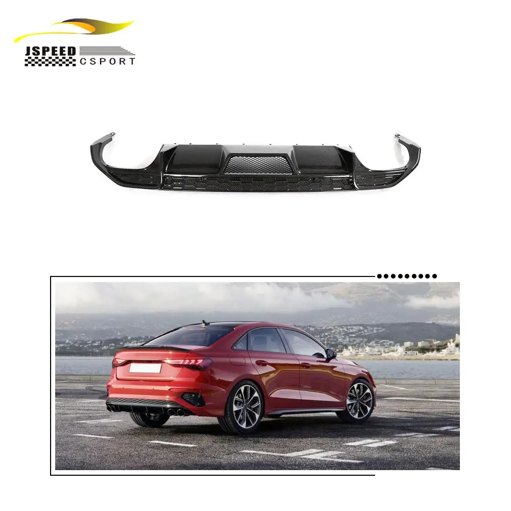 

Suitable for The 2022 JCSPORTLINE carbon fiber rear bumper diffuser Suitable for the Audi S3 sedan with four doors