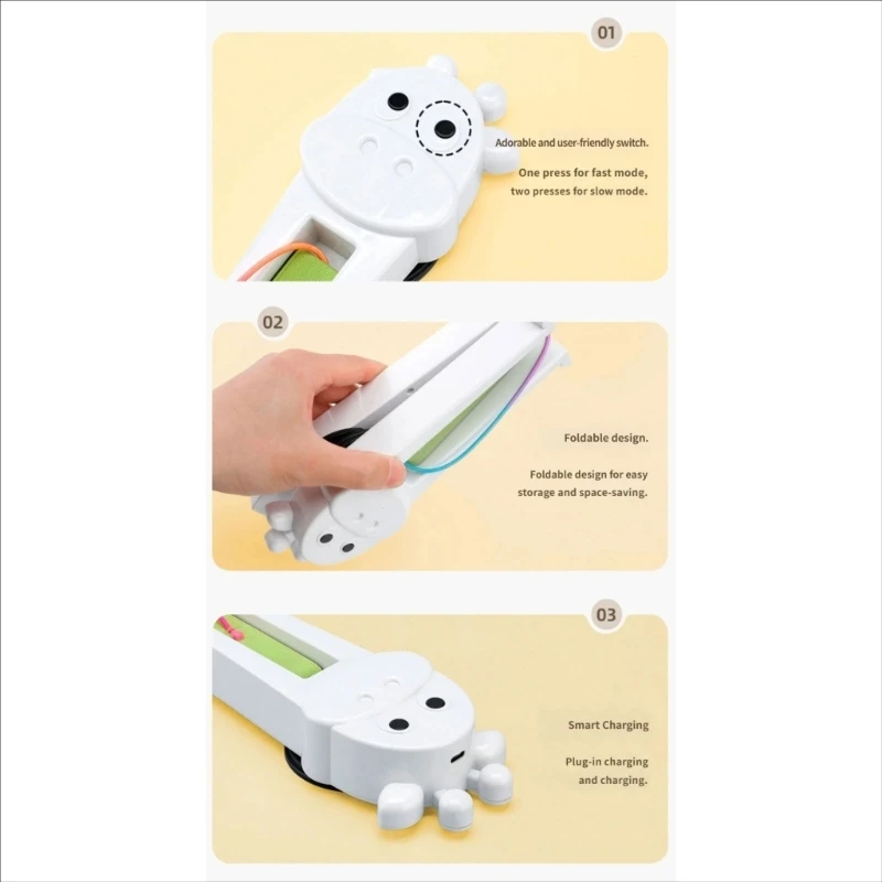 Automatic Cats Play Device Teaser Toy with Dangling String for Indoor Enrichment