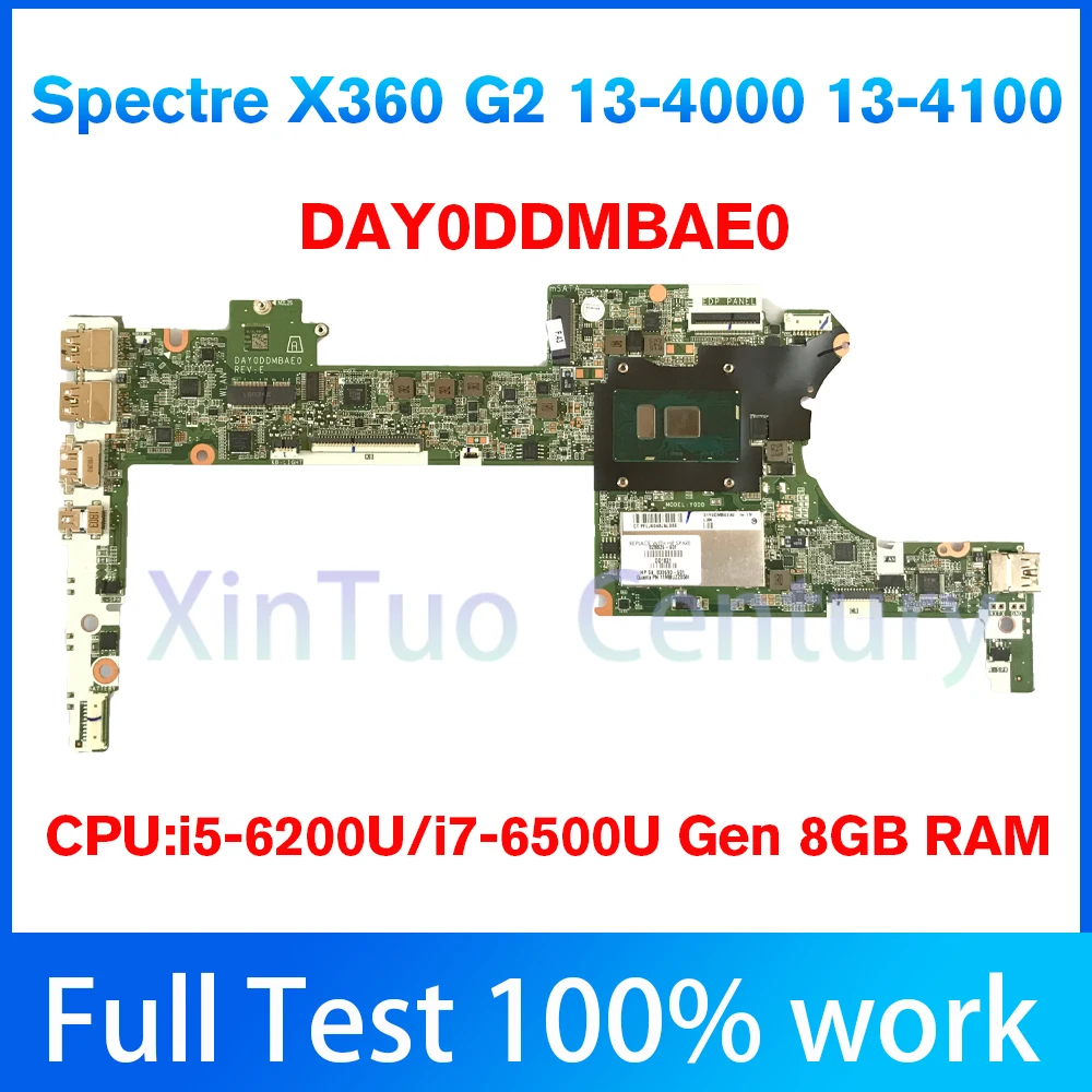 

DAY0DDMBAE0 Laptop Motherboard For HP Spectre X360 G2 13-4000 13-4100 847448-601 847448-501 847448-001 I5-6200U/I7-6500U 8GB RAM