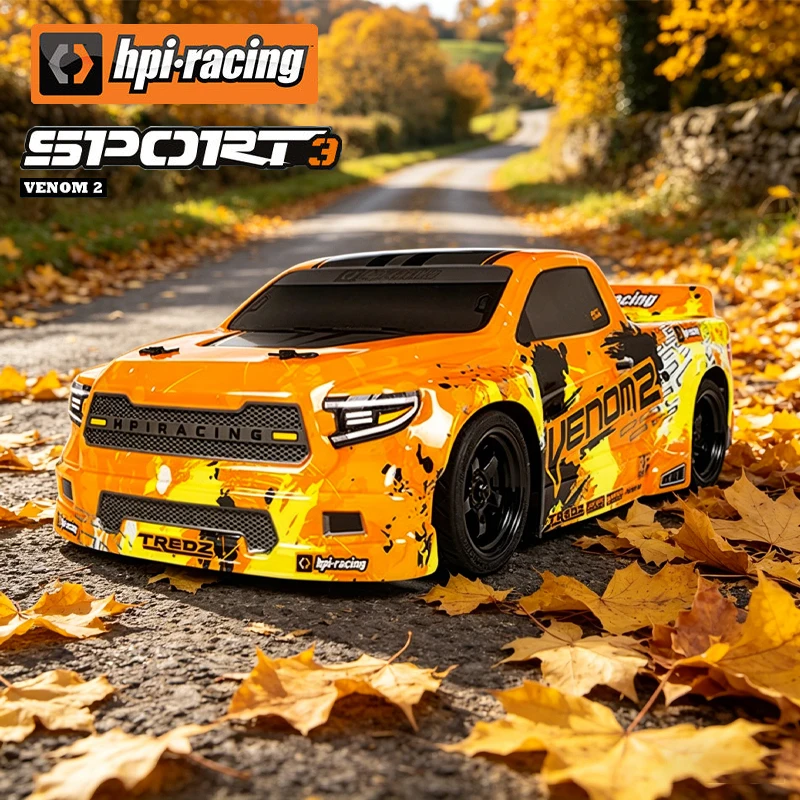 

HPI 1/10 scale Sport3 Venom 2 Flat running remote drifting car model four-wheel drive electric motorhome RC adult toy 160489 RTR