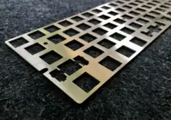 GK64 GD64 Mechanical Keyboard 64 Keys Plate with Brass FR4 PC POM 60% size for plate-mounted stabilizer