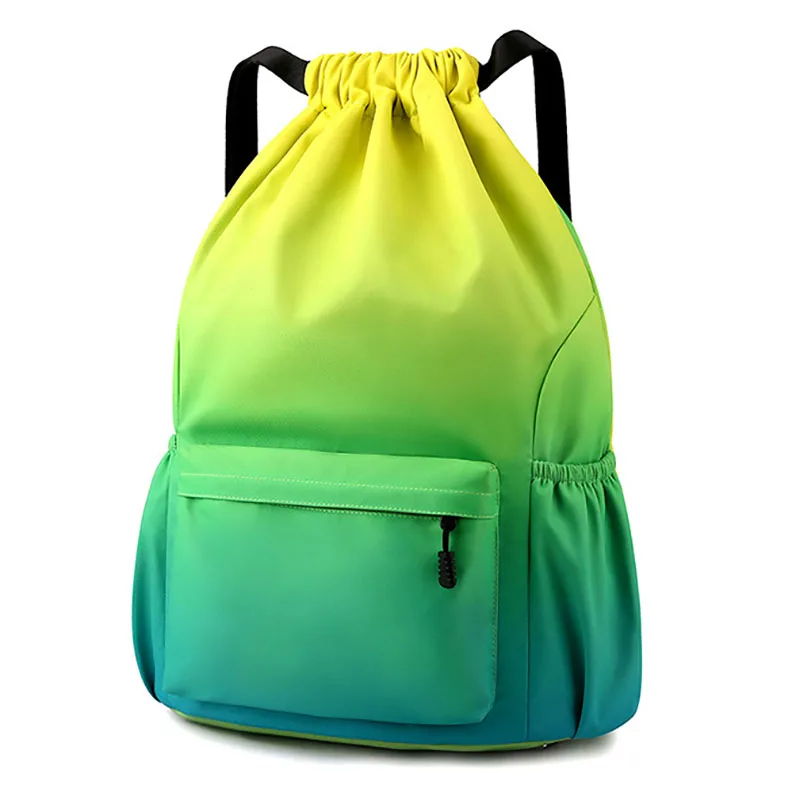 Colorful Large Capacity Outdoor Backpack Basketball Travel Drawstring Waterproof Bag Men Women Sports Gym Cycling Swimming Pack