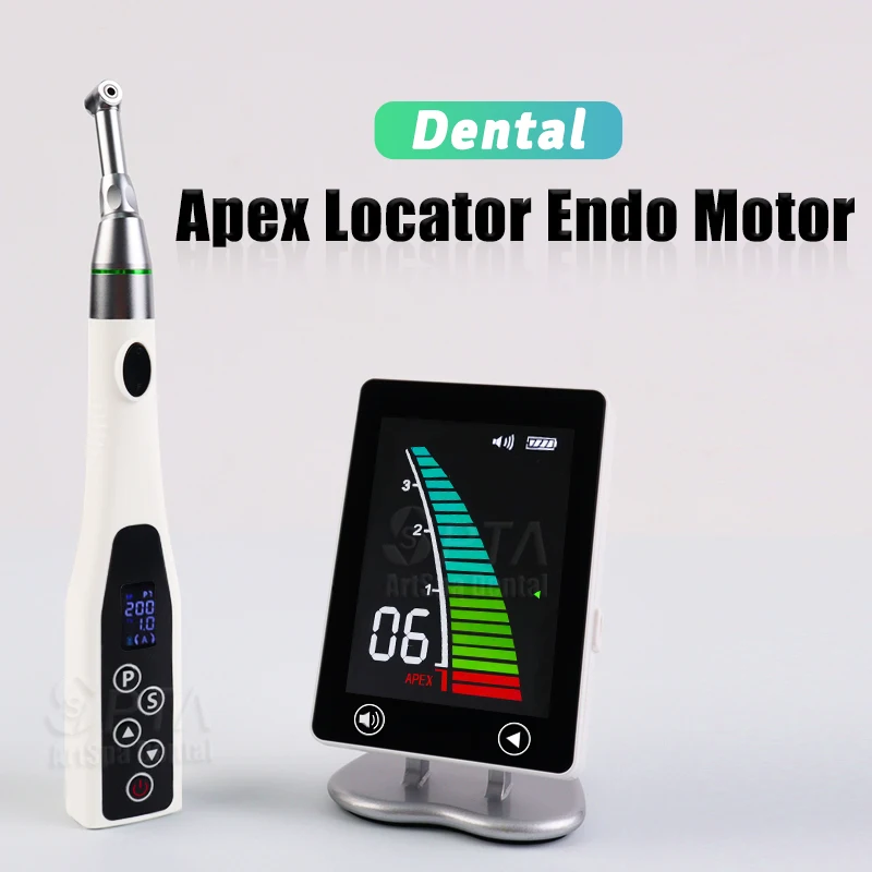 Dental Clinical 16:1 LED Endodontic Root Canal Motor Handpiece Dental Apex Locator Dentistry Tool Li-lion Battery Rechargeable