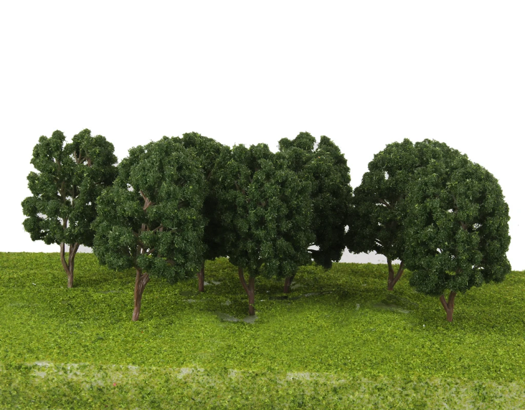 10x Alberi modello Ferrovia Tavolo Paesaggio LAYOUT Decor Scala 1:100 HO OO