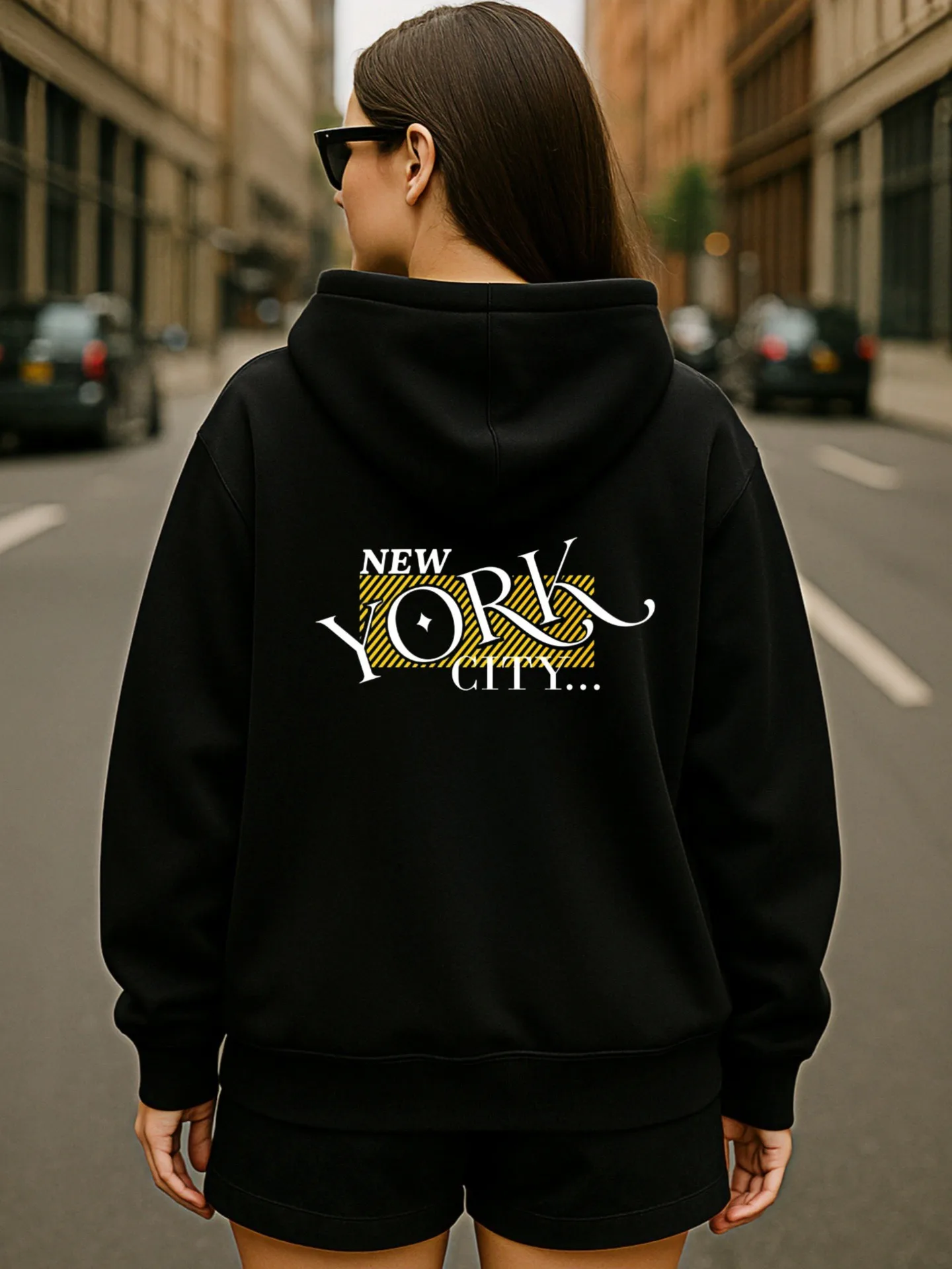 Sudadera con capucha gráfica para mujer, América, estampado de cereza temática, diseño estético informal, tela suave, uso diario informal, para hombres jóvenes