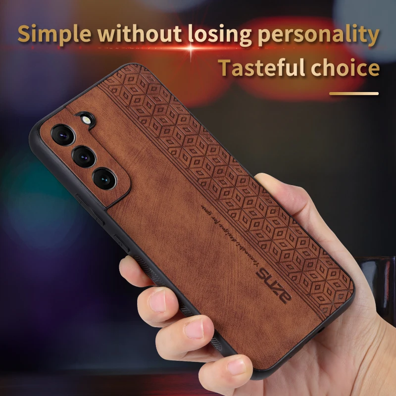 For Samsung Galaxy S22 S23 Ultra Plus Case Luxury PU Leather Skin Protective Back Cover Case For Samsung S20 S21 FE S22Plus S23