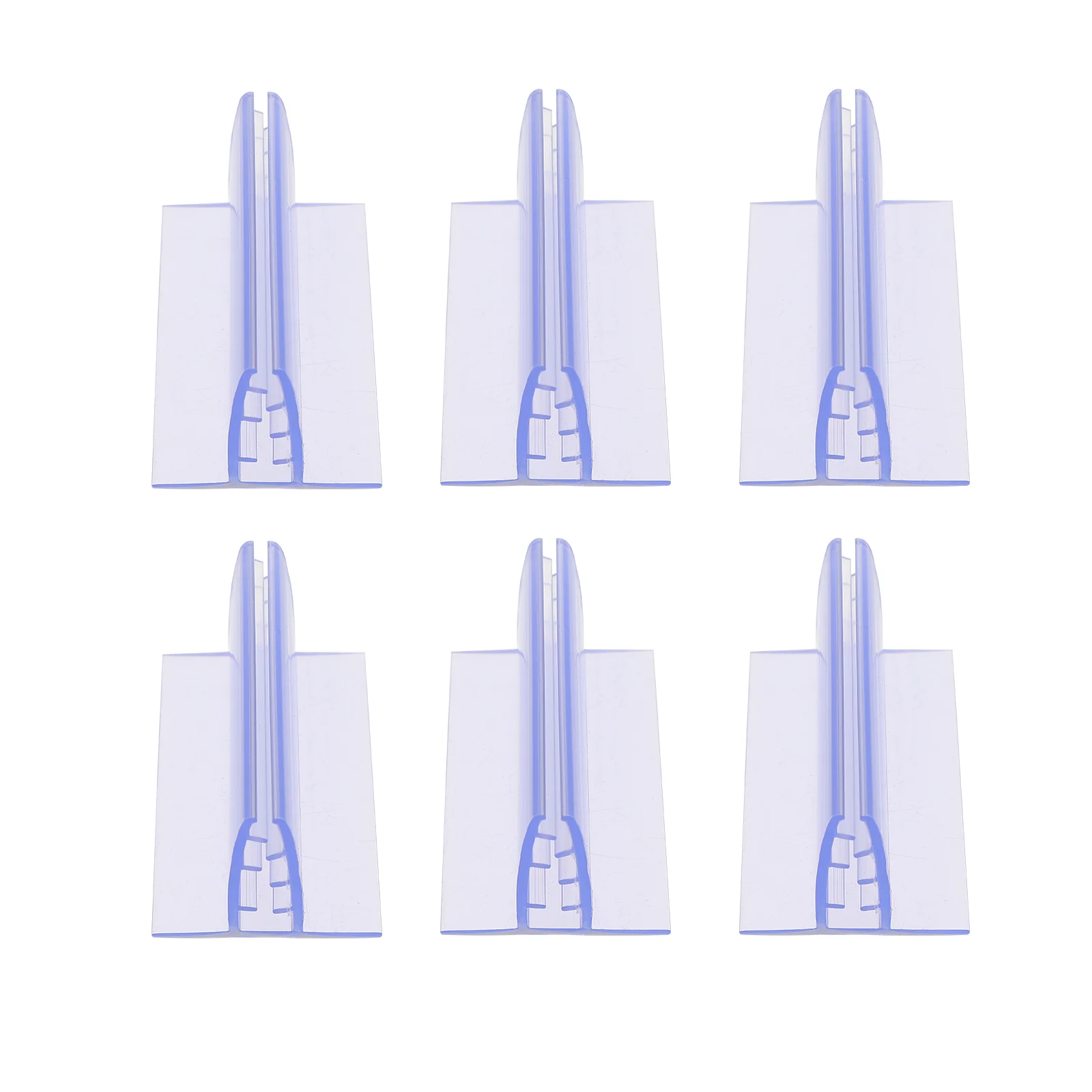 6 Pcs Card Convenience Store for Classification Rack Shelf Supermarket Distinguish Number Pvc Brackets