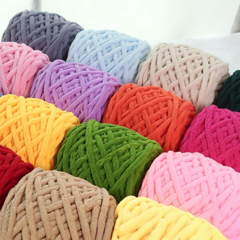 Premium Thick Ice Yarn Balls DIY Materials Kit Soft Knitting Crochet Hooks for Blanket Scarf Slippers Line Hobby Winter Warm