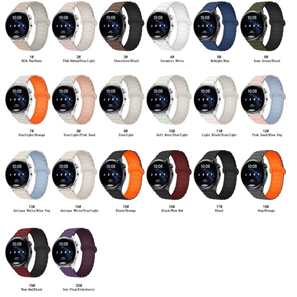 22 مللي متر الفرقة المغناطيسية ل Redmi ساعة 5 نشط 5 لايت سيليكون حلقة معصمه سوار ل Redmi ساعة 3 نشط 3 لايت حزام الساعات