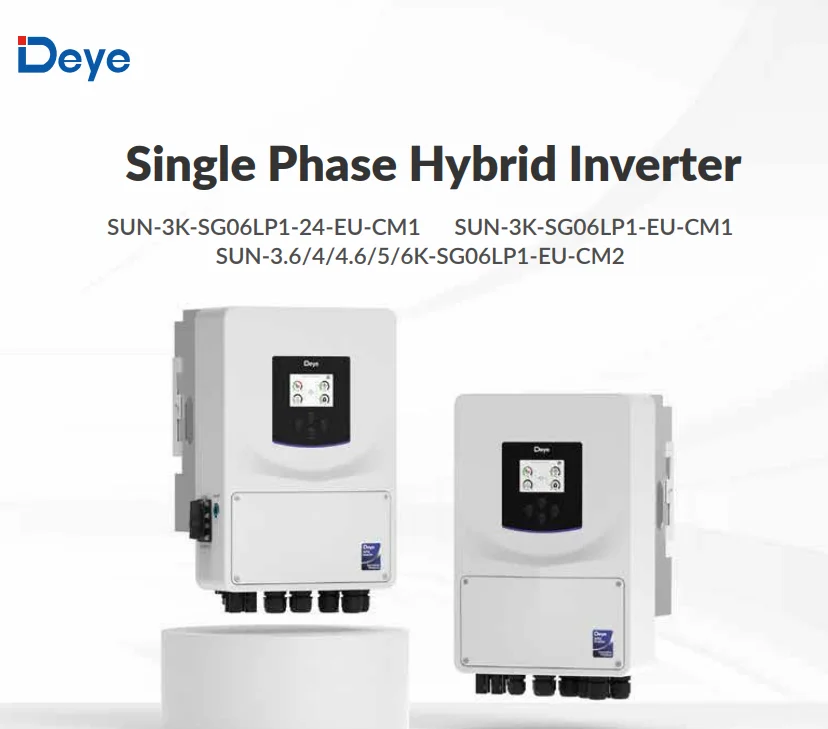 Deye SUN-6K-SG06LP1-EU-CM2 New 6KW Hybrid Inverter Single Phase 220V Hybrid Inverter With 48v/51.2v lv Battery in Stock