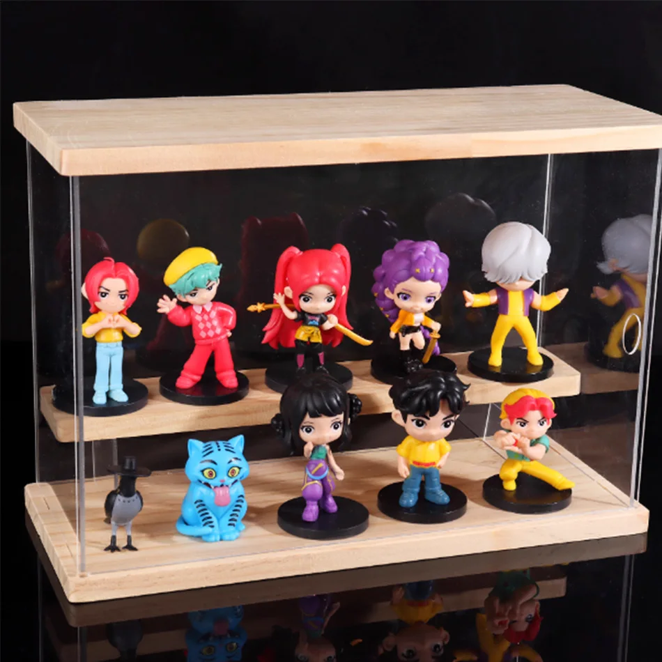 

10 шт., набор фигурок охотника на демонов Q, игрушка из ПВХ, Дерпи Руми Мира Zoey, фигурка киски, куклы, коллекционные подарки для фанатов