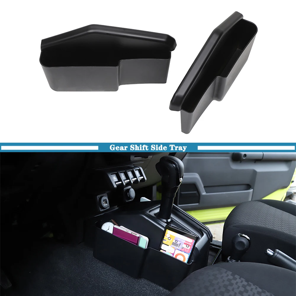 

Car Gear Shift Both Side Tray Storage Box Organizer Compartment for Suzuki Jimny 2019 2020 2021 2022 2023 Interior Accessories