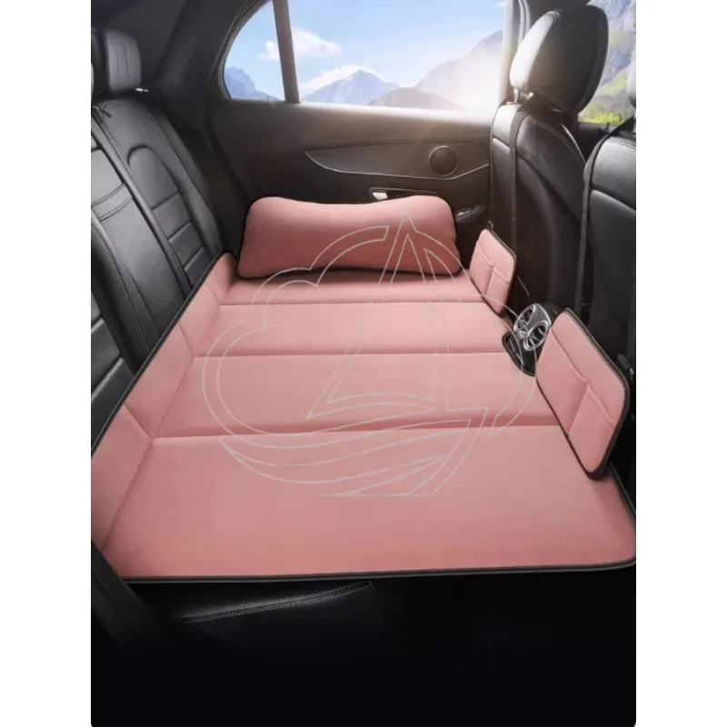 Portable Car Back Seat Air Mattress Travel Camping Bed Fit SUV Sedan Truck Vehicle Sleeping Pad