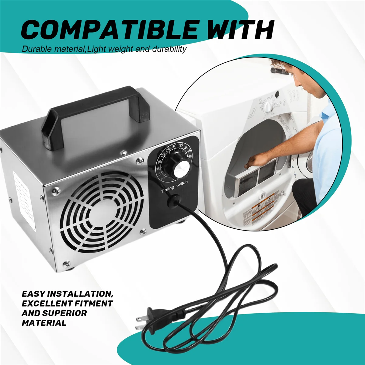 

A06K генератор озона 60 г портативный очиститель воздуха O3 озонатор очиститель домашняя дезинфекция озонатор удаление формальдегида вилка стандарта США