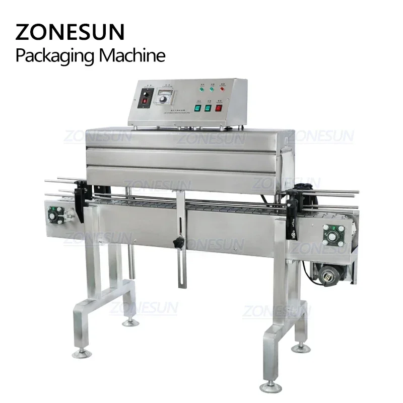 

ZONESUN ZS-SX405 Automatic Bottleneck Cover Label Shrink Tunnel Machine Electric Heat Shrinking PP PVC Film Packaging Equipment