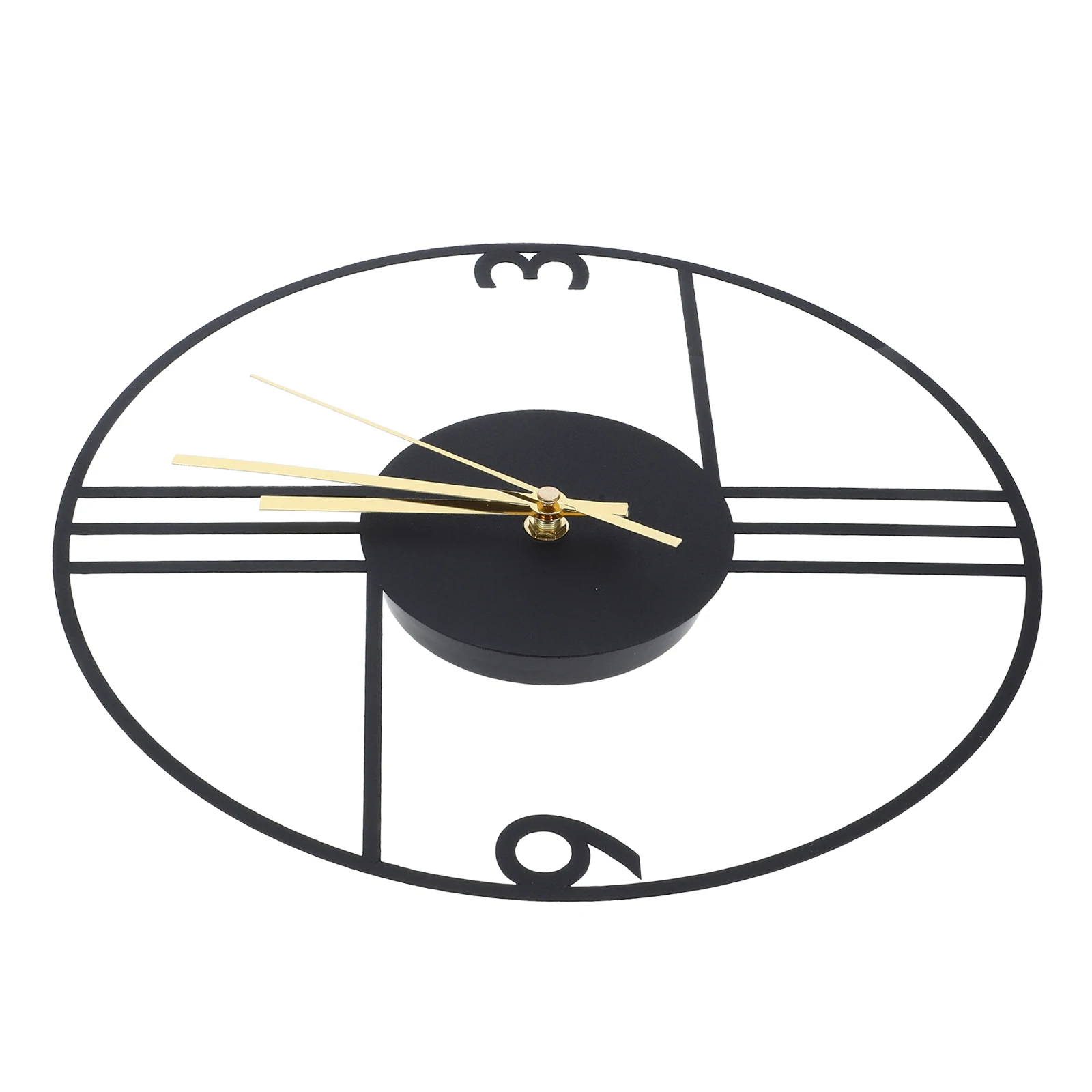 

Silent Decorative Iron Clock Art Minimalist Bedroom Wall Iron Art Wall Clock Clocks Living Room Large Clocks