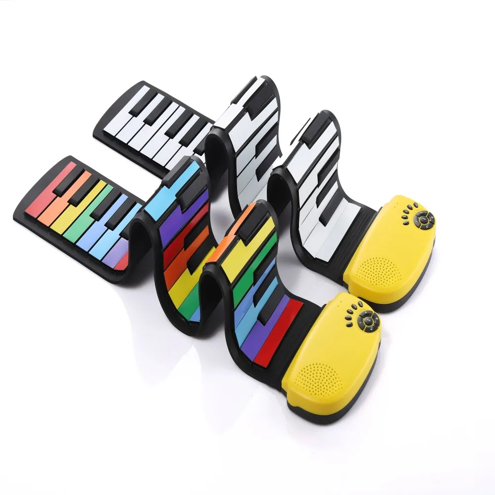 

High Quality 49 Keys Portable Roll Piano Roll Up Electric Piano Keyboard Roll Up Piano Keyboard For Kids