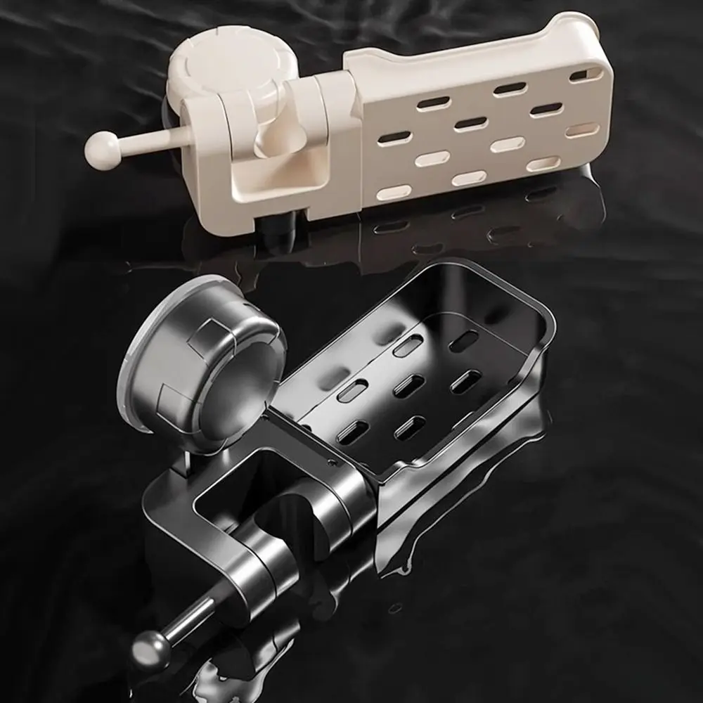 

Держатель насадки для душа на присоске, регулируемый с ящиком для хранения мыла, кронштейн для насадки для душа, настенный распылитель, фиксированное основание