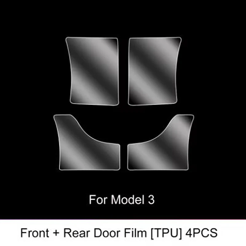 TPU-Folie Unsichtbar für Tesla Model 3/Y 2017-2025 – Erweiterte Schutzfolie für Vorder- und Hintertüren – Unsichtbare Auto-Schutzfolie – Detail 5