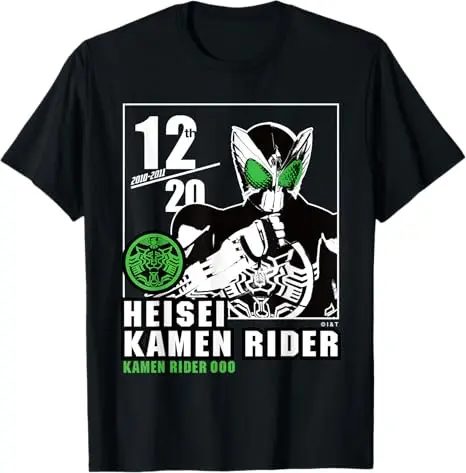 Kamen Rider Series Design T-Shirt Men Women Trendy Streetwear Y2k Short Sleeve Crew Neck Loose Soft Tee for Anime Enthusiasts