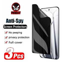3Pcs Privacy Hydrogel Film For Xiaomi Redmi Note 10 11 12 13 Pro 5G Screen Protectors 12S 11S 10S Protector Pro Plus Glass Film