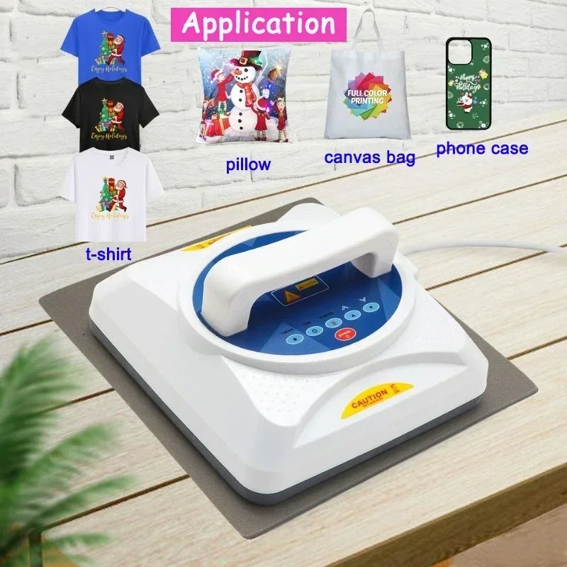 T shirt heat Combo Heat Press Machine Mini portable Flat heat machine press shirt Sublimation Printing Machine