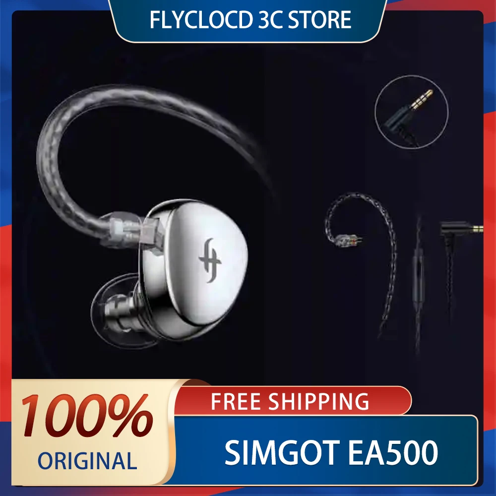 Simgot Ea500 Dsp Earphones Wired Gaming Earbuds In Ear With Dual-Magnetic-Circuit Customized Dual-Cavity Stereo Gamer Headphones