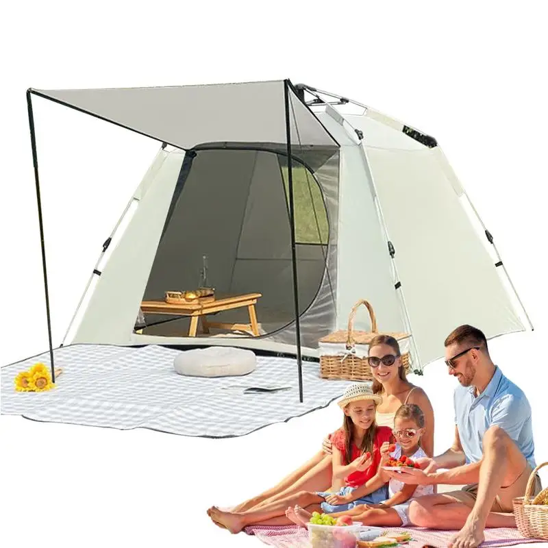 Camping Outdoor Tent Folding UV Protection Tent For Family Easy Set Up Rainfly Removable Tent Ventilated For Hiking