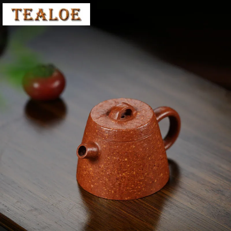 

140ml High-end Yixing Purple Clay Teapots Handmade Qin Quan Pot Raw Ore Red Downhill Mud Kettle Chinese Zisha Tea Set Drinkware