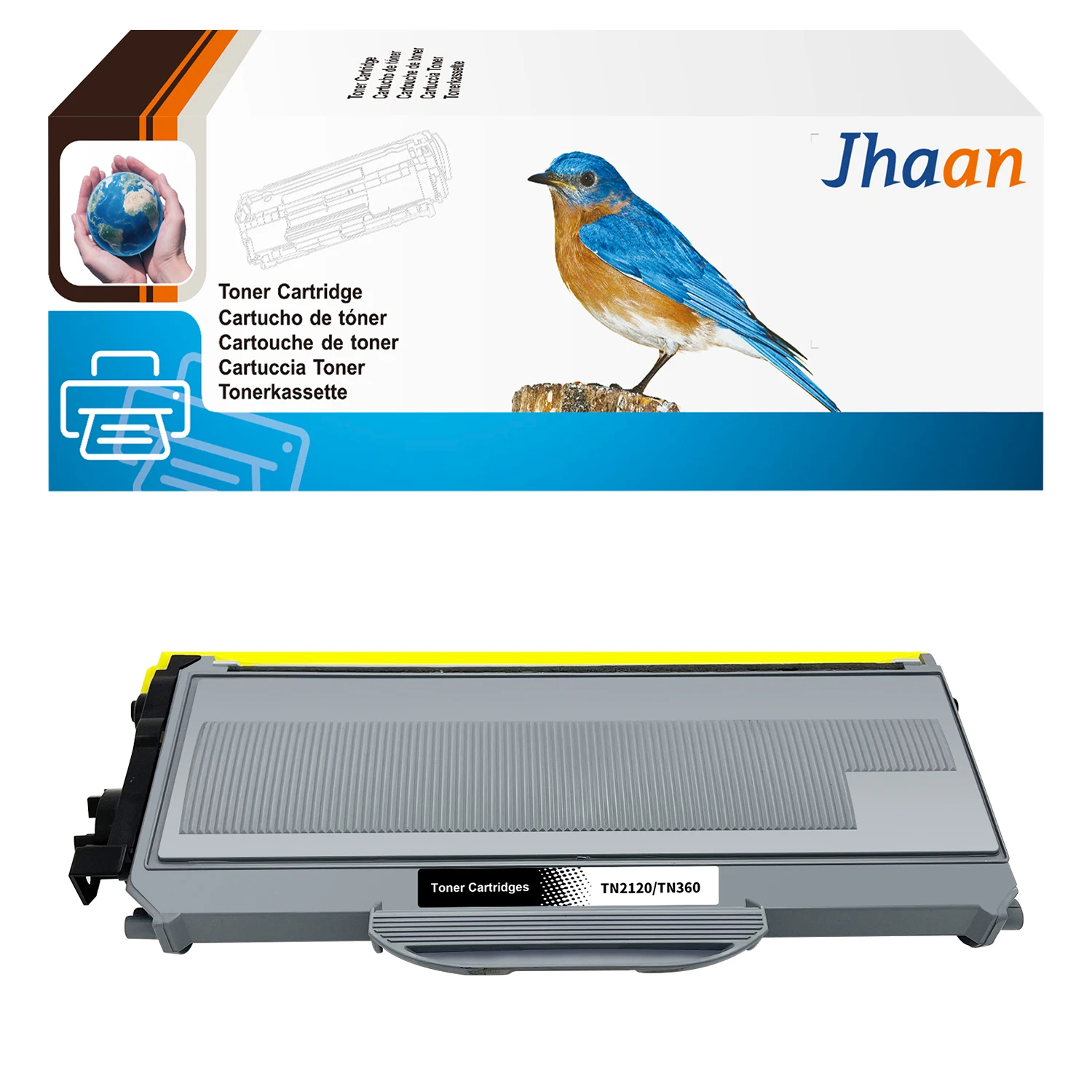 Jhaan 1 Tóner Compatible para Reemplazar Brother TN-2120 TN2120 para Brother DCP-7030 DCP-7040 DCP-7045N HL-2140 HL-2150N HL-2170