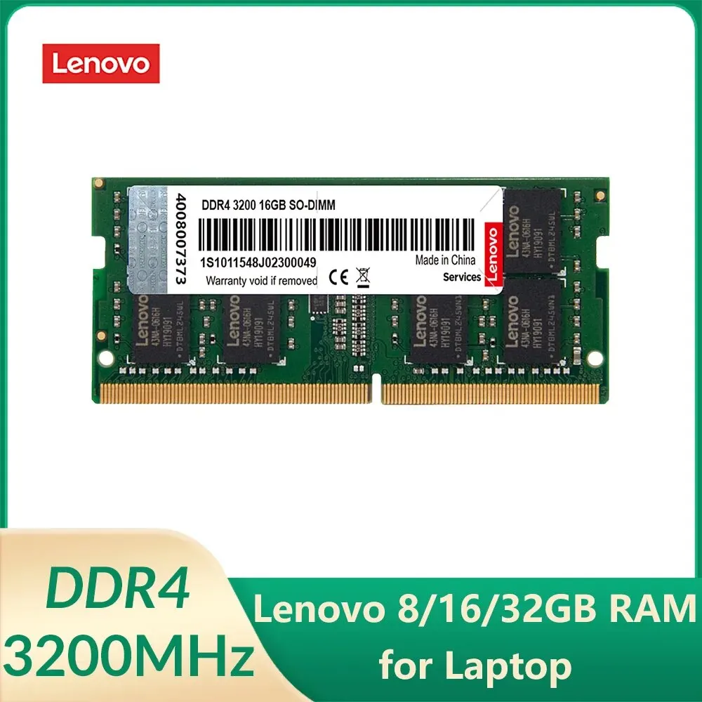 Lenovo DDR4 3200MHz 8GB 16GB 32GB Laptop RAM 260pin SO-DIMM Memory for Laptop Notebook Ultrabook